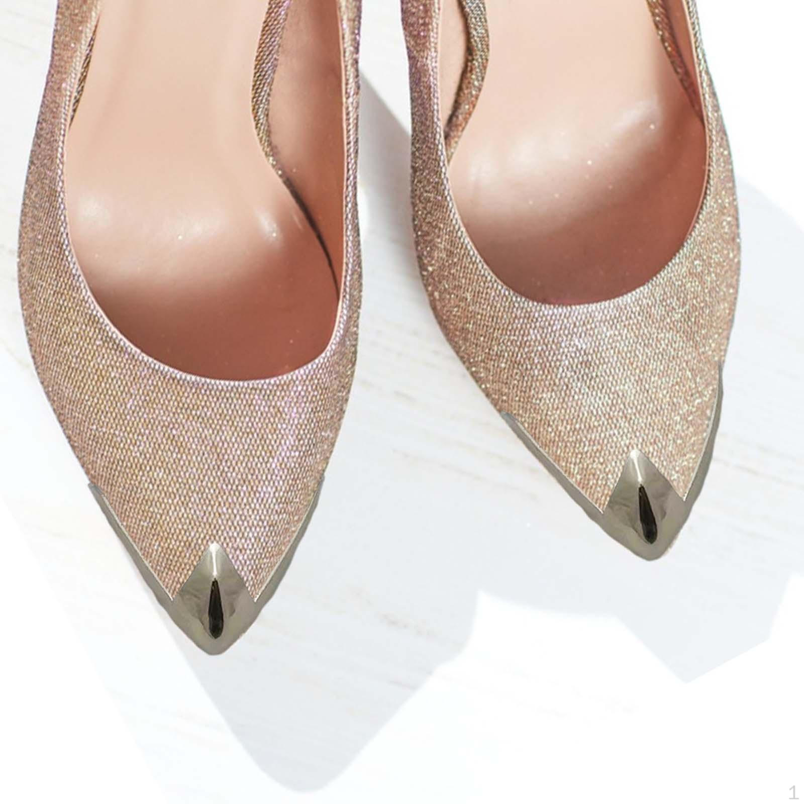 

2 шт., остроконечная защита для обуви, аксессуары для украшения, кепка с наконечниками серебряный