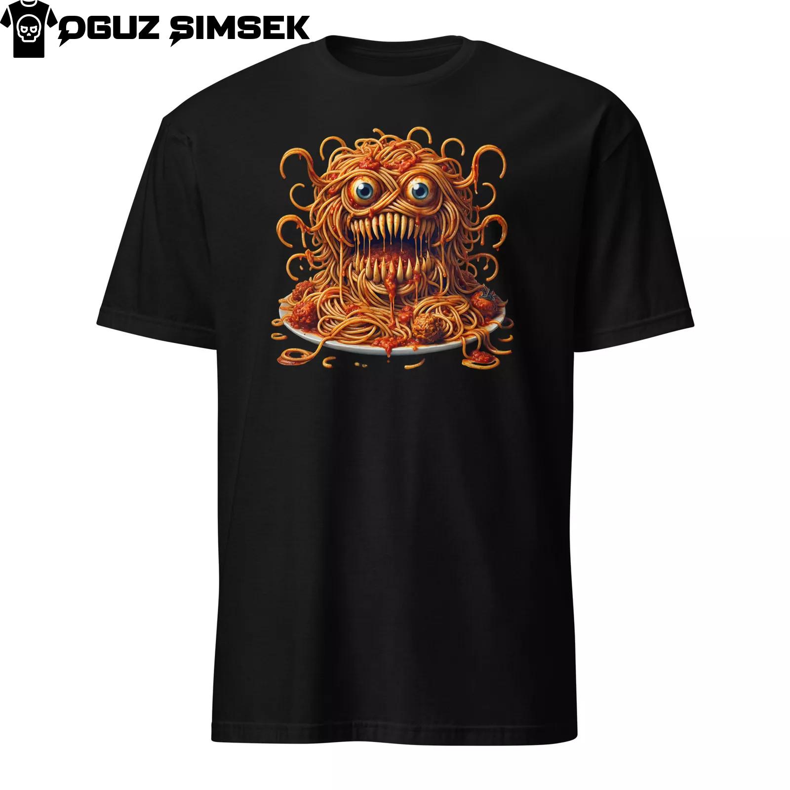 Unisex Basic Softstyle T-Shirt Mens Womens Tees Top Gildan | Spaghetti Monster Design | Fun and Unique XL