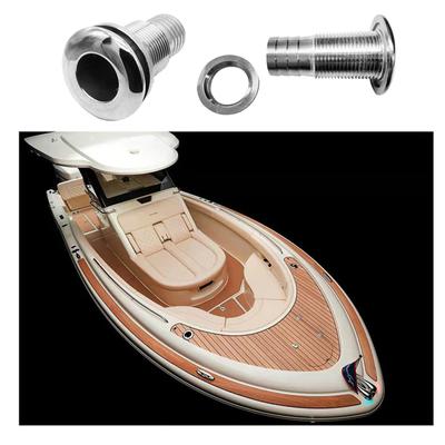 Évent de vidange marin pour bateau, sortie d'eau de yacht, port d'évent de vidange de cale, raccord de vanne traversante en acier inoxydable 316 1 3/4 3/8 1/2 pouce