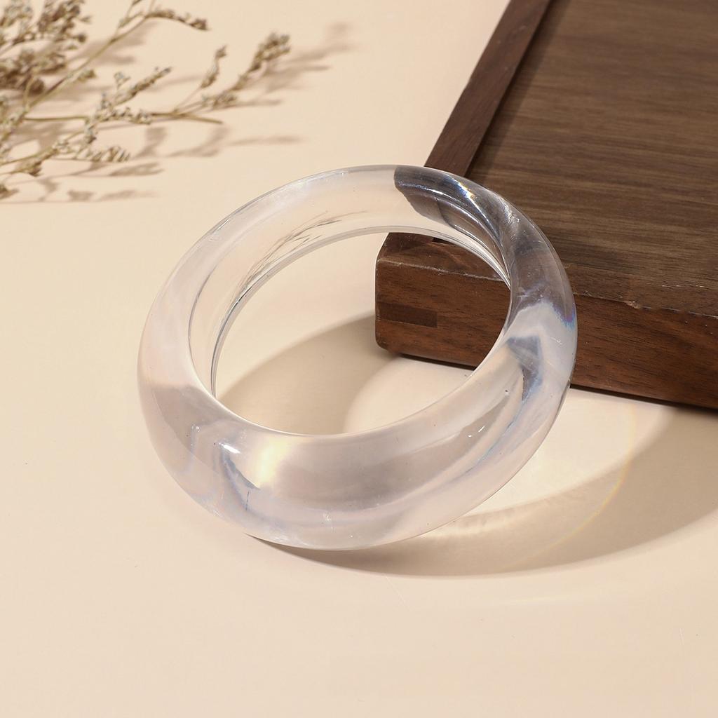 New Trend Acrylic Irregular Geometric Exaggerated Chunky Bangles for Women Resin Colorful Statement Charm Bracelet Jewelry Gifts
