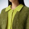 JNBY Women's Mohair Wool Blend Collared Knit Sweater