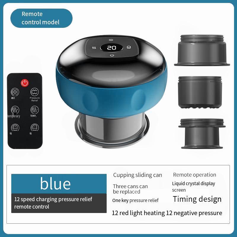 Smart Electric Cupping & Gua Sha Massager with Heating and Meridian Brush