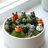 11PC/Set Mini Resin Ducks Ghost Halloween Figures Skeleton Demon Spooky Ornaments Garden Fairy Micro Landscape Home DIY Decor