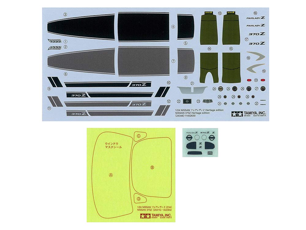 Tamiya Sada sportovních vozů Nissan Fairlady Z Heritage Edition Plastikový model Montážní sada 24348 1/24 č.348 (Auto)