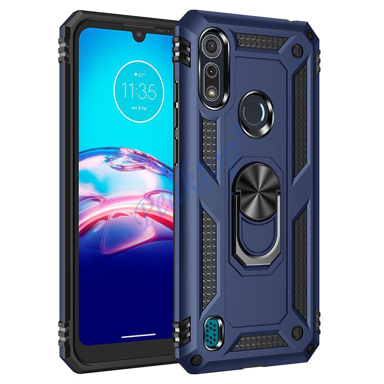 For Moto E6s Case for Phone Moto E 6s Case Shockproof Armor Rugged Military Protective Car Holder Magnetic Cover