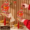 2025 Spring Festival Silk Persimmon String Lantern Ornament for Year of the Snake
