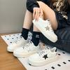 Korean Version of Polished Platform Star White Shoes Women's 2025 New Retro Ins Versatile Lightweight Casual Sports Shoes