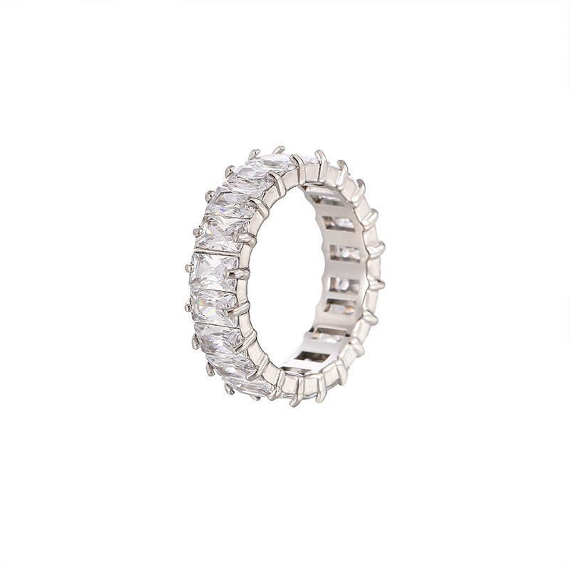 Accessories Personality Advanced Sense Index Finger Ring Color Ring Women'S Fashion Color Zircon Ring