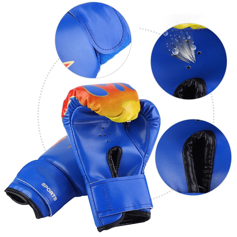Kids Boxing Fighting Muay Thai Sparring Punching Kickboxing Grappling Sandbag Gloves Blue