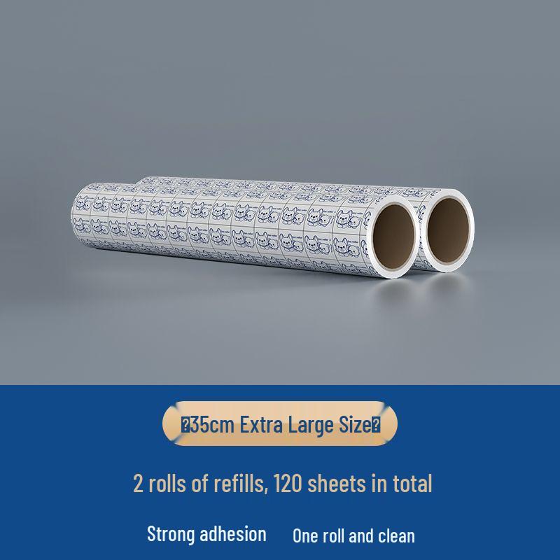 Long Handle Lint Roller Brush for Hair Removal on Bed and Floors Standard 15CM Roller