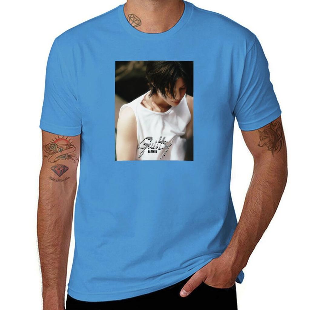 Taemin Guilty oil paint Tshirt vintage clothes graphics hippie clothes blacks big and tall t shirts for men