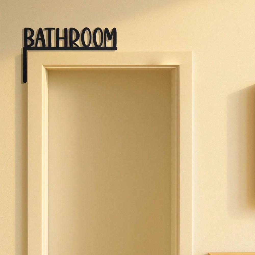 Vintage Metal Toilet Wall Art Sign, Retro Bathroom Decor, Funny Home Gift for Halloween Christmas Farmhouse