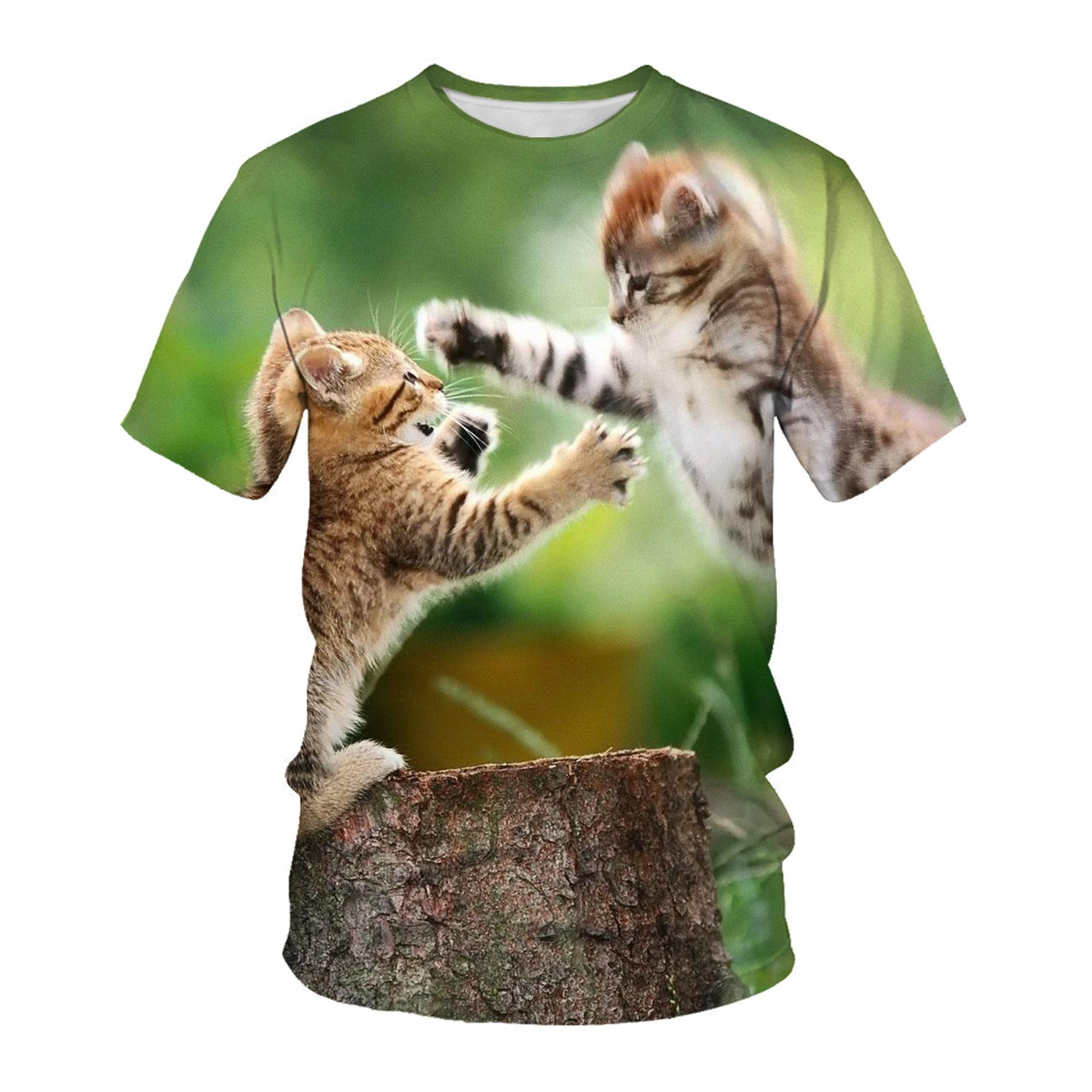 Летняя мужская футболка с 3D животным принтом — фото 12
