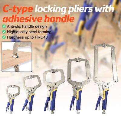 Multi-purpose C-type Heavy-duty Clamp 6/9/11/14/18-inch Flat Jaw Fixed Clamp Quick-release Clamp Welding Clamping Tool