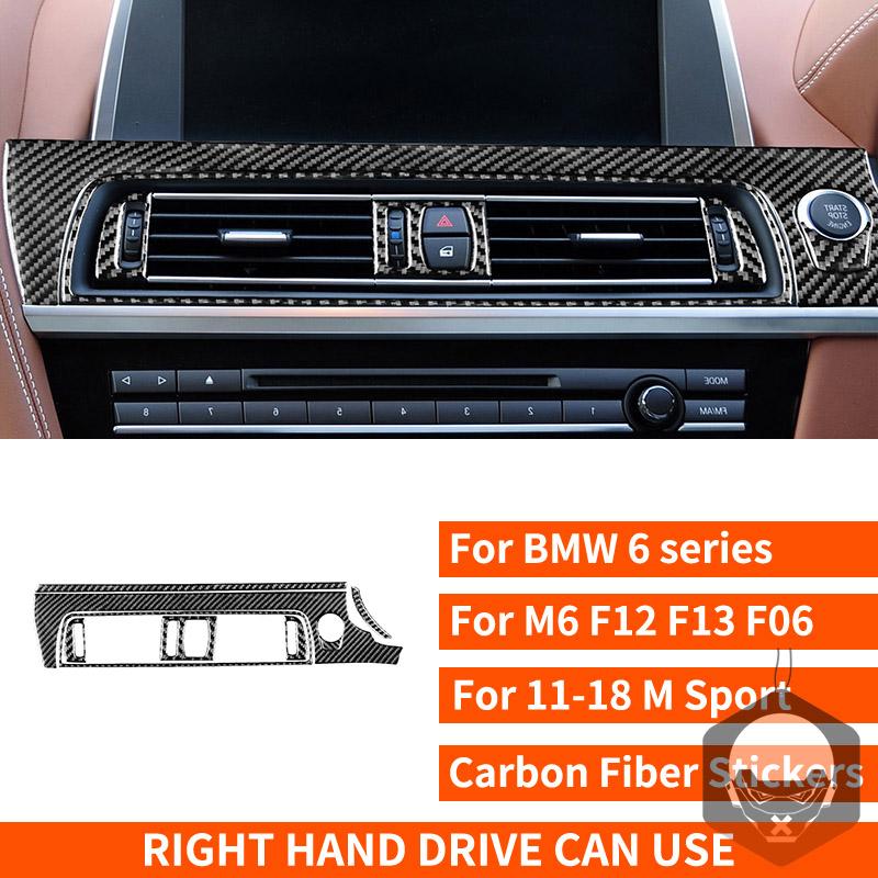 Nálepky z uhlíkových vlákien na ovládanie klimatizácie klimatizácie pre BMW radu 6 M6 F12 F13 F06 2011-2018 M