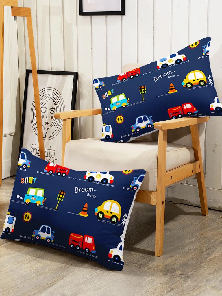 Cars Duvet Cover Kids Boys Cartoon Bedding Set 3 Pieces Soft Lightweight Microfiber Comforter Cover With Zipper Ties Pillowcases