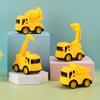 Mini Toys 4 Types of Pull-back Engineering Vehicles-4pcs