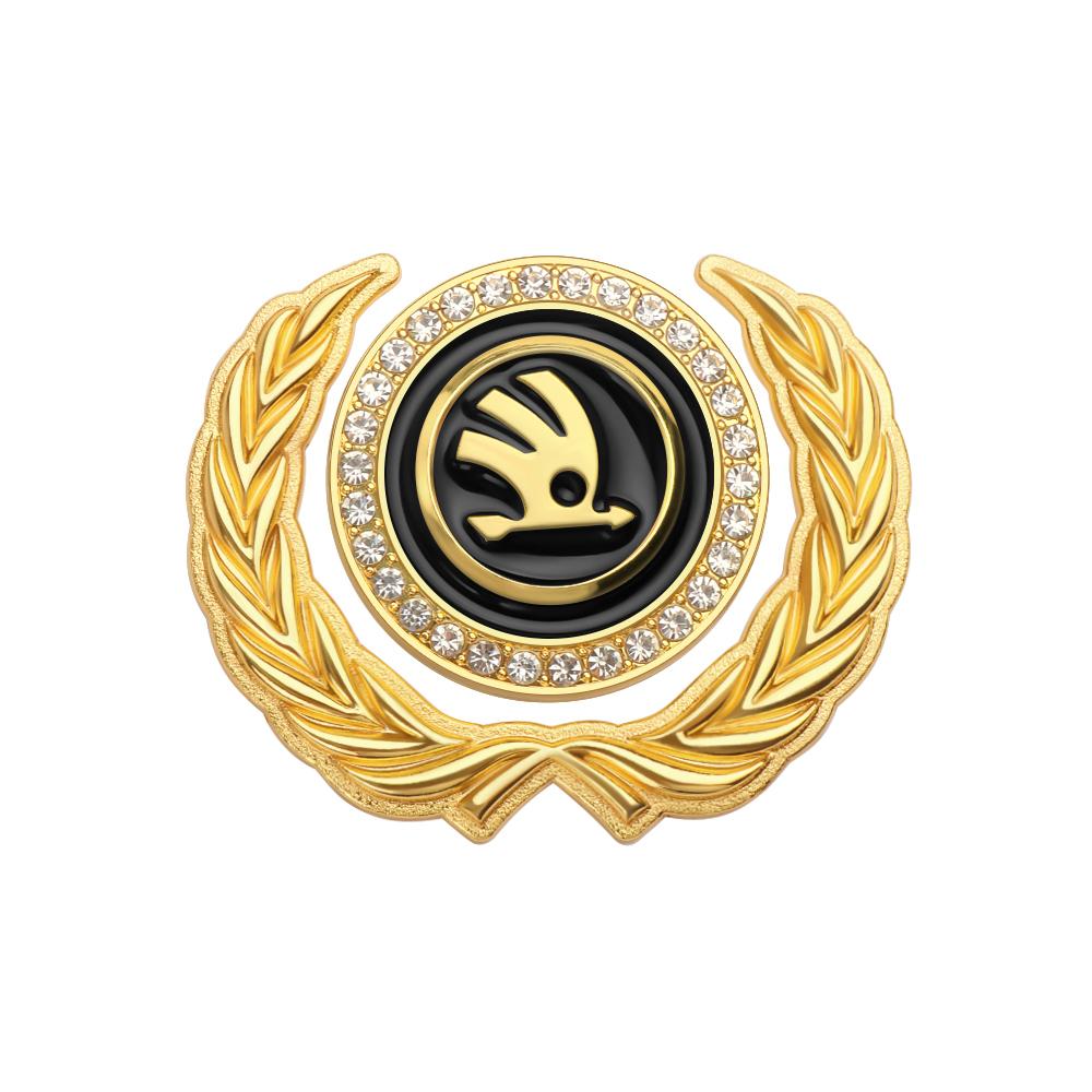 BWI5 Car Shield Badge Sticker Auto Body Side Window Decoration Accessories For Skoda Octavia Rapid Fabia Superb Kodiaq Kamiq A7 A5