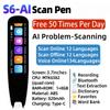 2026 Multifunktionaler S6 KI Elektronisches Wörterbuch Stift 60-Sprachen Online Scanner Wörterbuch Rekorder 134 Online Sprachübersetzung für Studenten Lernende