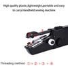 Portable Mini Manual Sewing Machine, Easy-to-Use Tool for Fabric, Handy Needlework Accessories, DIY Electric Household Device
