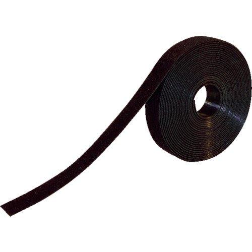 TRUSCO Weather-Resistant Magic Band Fastening Tape, Double-Sided, 40mm x 5m, Black TMKT-40V-BK