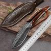 Multi Hunting Knife Feather Pattern Knife Boning Knife Fruit Knife for Protection and Knives Stainless Steel Meat Cleaver