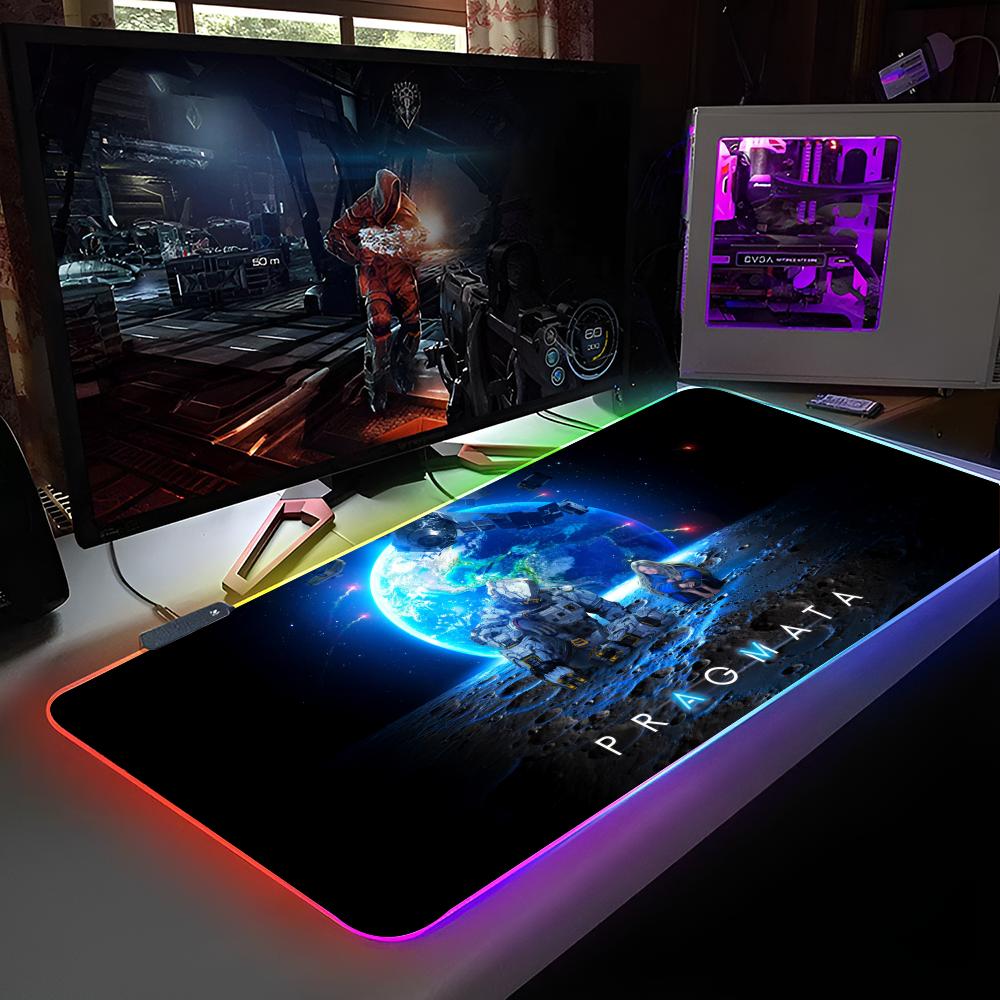 

Diana Pragmata Mouse Pad RGB Backlit Mouse Pad Laptop Mouse Pad Laptop Gamer Computer Desk Gaming Accessories RGB600x300x3mm