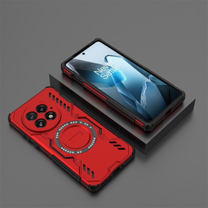Nárazuvzdorný pancéřový kryt pro OnePlus 13 Magnetická adsorpce Bezdrátové nabíjení Zadní kryt Pouzdro na telefon OnePlus 13 Pro pouzdro OnePlus 13
