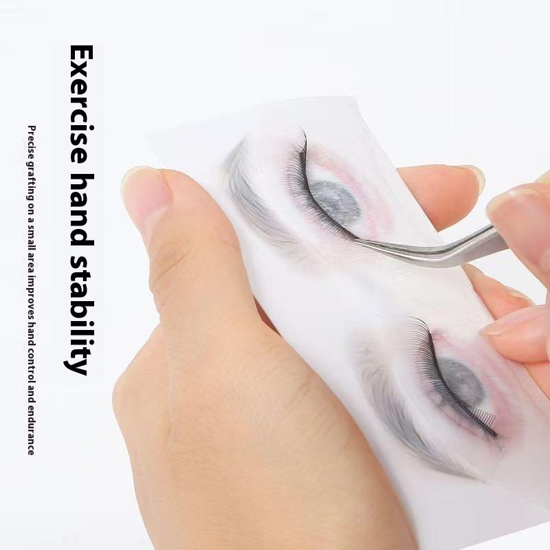 10Pcs False Eyelash Cards Beginner Lash Map Chart Wispy Lashes Reusable Makeup Training Eyelash Extensions Tool Simulated Eye