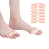 7 Pairs 3 Hole Little Toe Separator SEBS Hallux Valgus Toe Corrector Separation ToolBright Skin Color