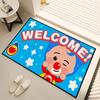 Cute Small Carpet Anti-Slip Kitchen Cartoon Plim Bedroom Handmade Tufted p-Plim Rug Baby Carpet Living Room Entrance Decoration