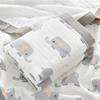 Cartoon Baby Blankets Summer Newborn 6 Layers Thicken Soft Cotton Muslin Swaddle Wrap Stuff Infant Boys Girls Blanket 110*110CM