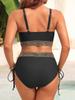 1011 New Split Swimsuit Women's High Waist To Cover Their Belly, Split Strap European and American Sexy Bikini Swimsuit Women