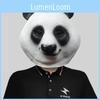 Adorável Máscara de Cabeça de Panda Acessório de Fantasia de Látex Engraçado Para Festas de Halloween e Apresentações