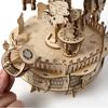 DIY Assembly 3D Wooden Vintage Carousel Music Box Romantic Rotating Ornament Decor Mechanical Kits Toys Gifts for Kids