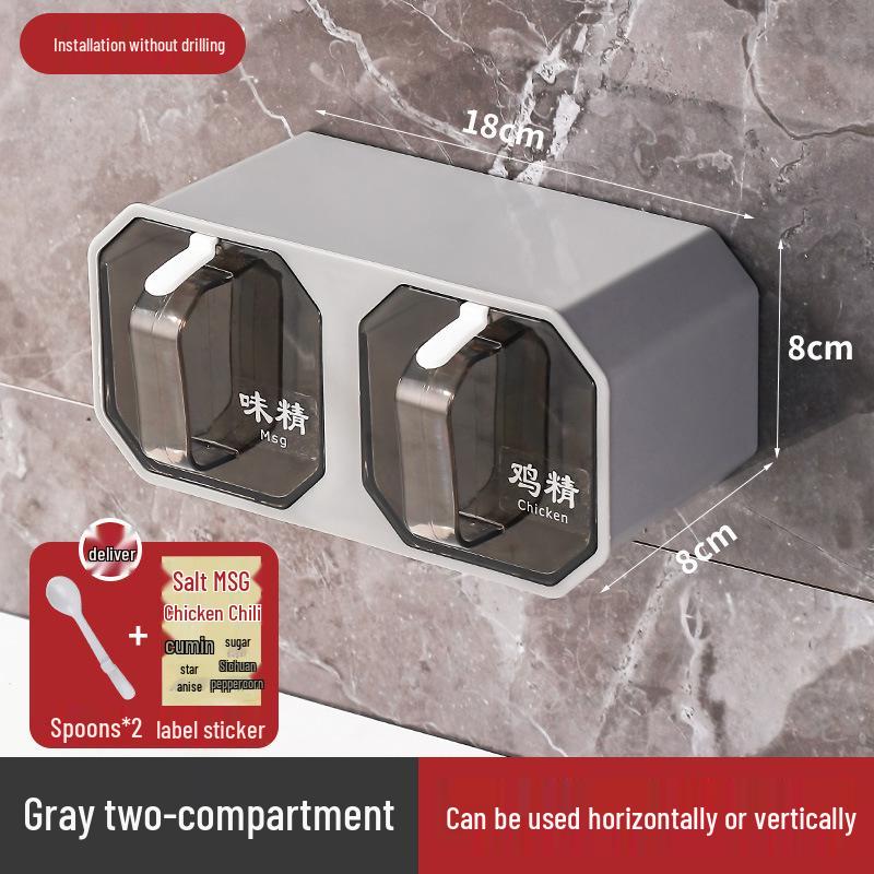 

Настенный кухонный набор для специй с банками для приправ и соли