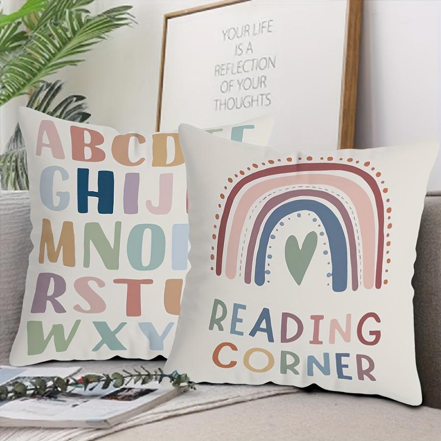 Astronaut Spaceship Pillow Covers One Sided Printed Cushion Covers For Sofa Living Room Bedroom Home Decor Space Theme Style