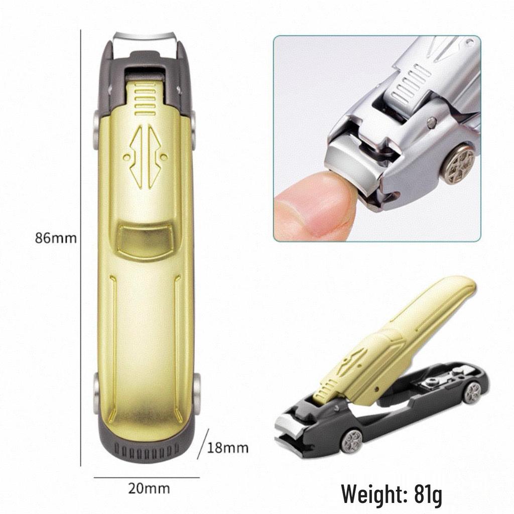Stainless Steel Clippers with Anti-Splash Design & Multi-Purpose Phone Holder