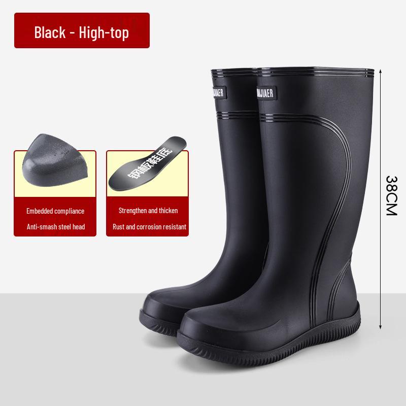 Arctic Doctor Men s High-Top PVC Rain Boots, Anti-Smash, Anti-Puncture, EVA Sole, All-Season Outdoor Water Shoes. 43