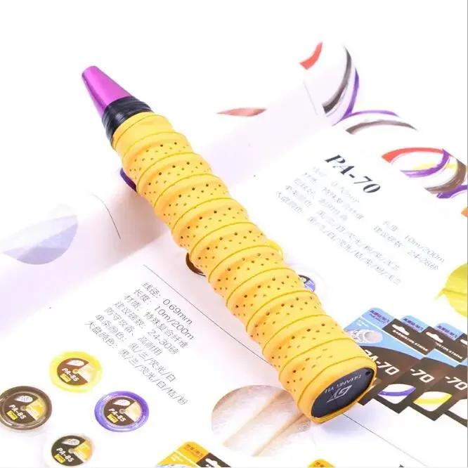 10 buc respirabil 0,75 mm benzi de sudoare pentru racheta de tenis, bandă de prindere anti-alunecare perforată absorbantă, bandă de mâner pentru badminton, suprapuneri