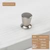 Home Decoration Silver Aluminum Single Hole Handle Modern Wardrobe Drawer Round Knob Kitchen Cabinet Furniture Small Door Handle