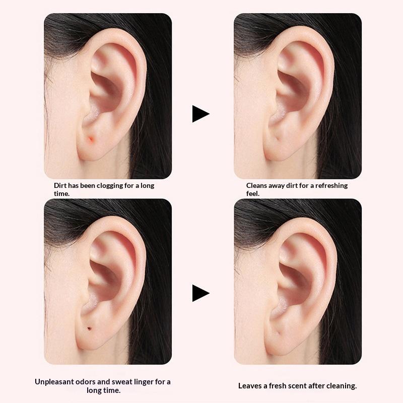 60Pcs/Tube Ear Line Ear Hole Cleaning Line Removes Dirt Deodorizes Prevents Plugging Ear Line Portable Ear Hole Cleaning Tools
