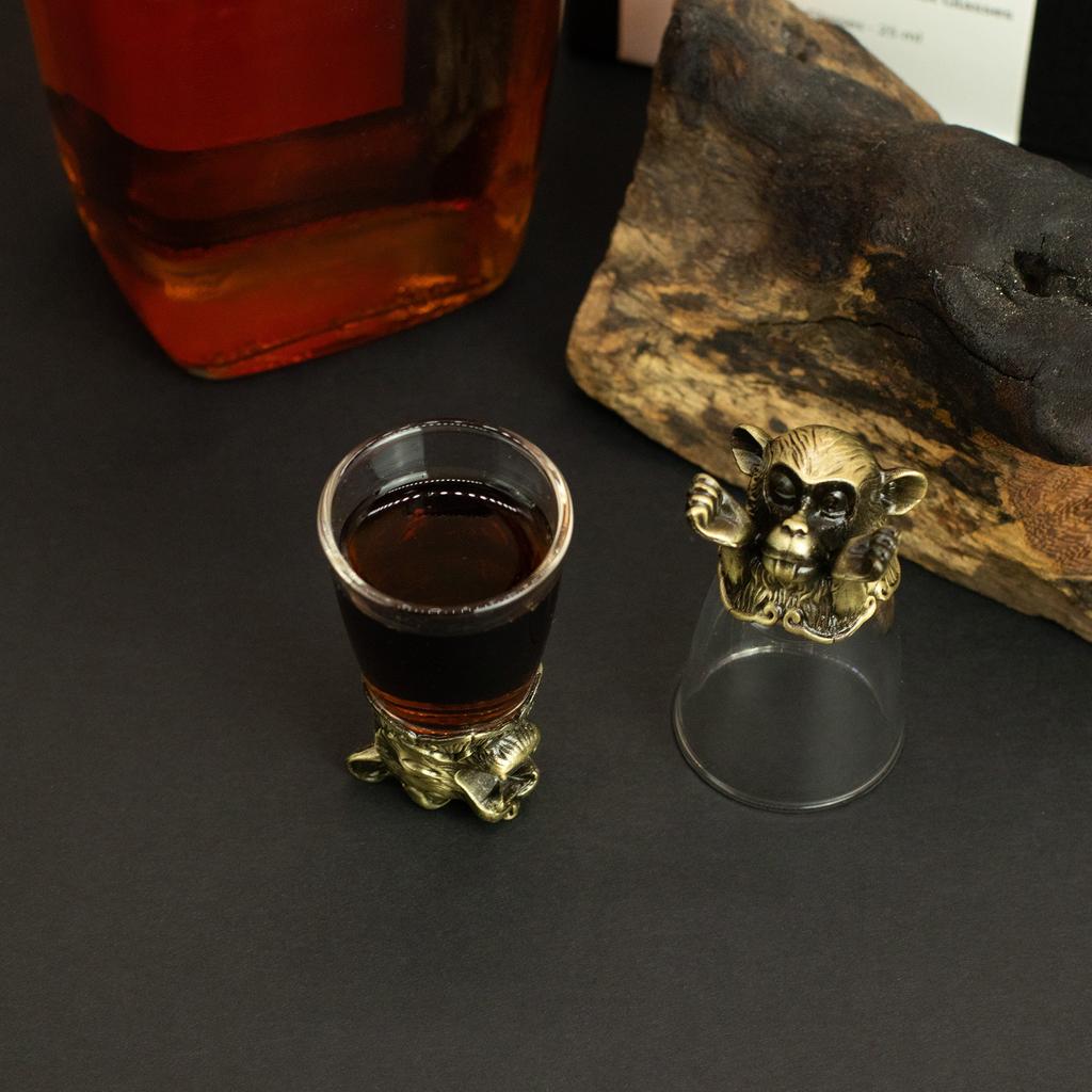 Chinese Zodiac Animal Shot Glasses, 25ml, 12-Piece Set
