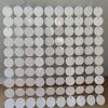 New Glitter Sequin Backdrop Silver Gold Round Sequin Panel Wall Decor PET Photo Backdrop Wedding