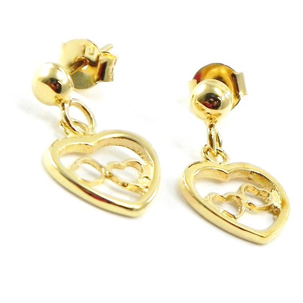 Les Trésors De Lily [G2018] - Boucles Plaqué Or 'Love'