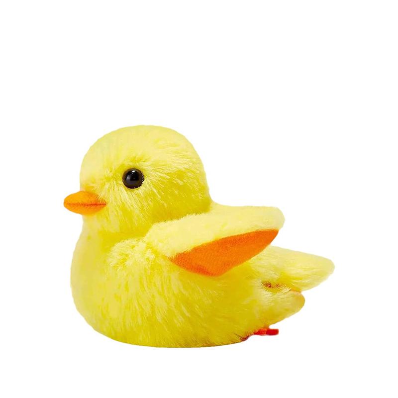 Washable Electric Flapping Duck Cat Toy Interactive Detachable Vibration Plush Sounding Kitten Toy with Catnip Pet Accessoires жёлтый