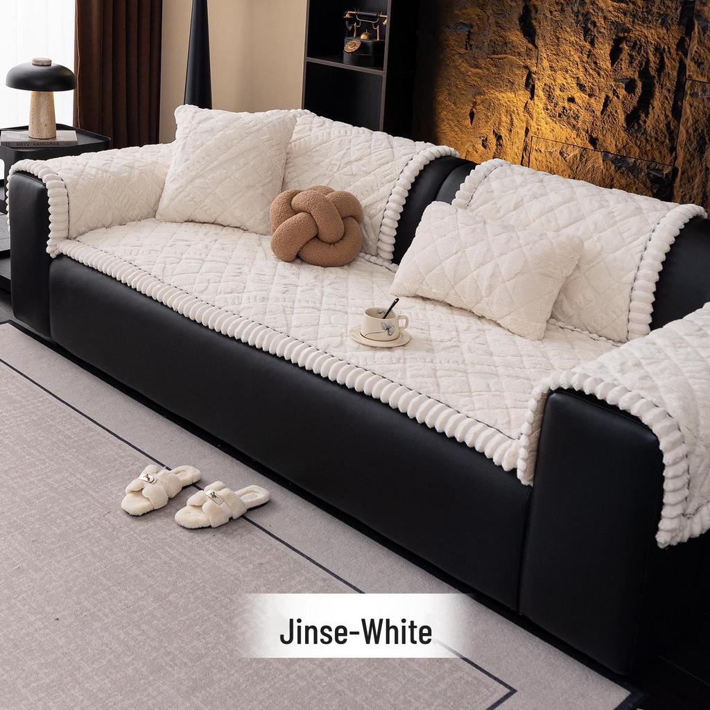 2025 Plush Non-slip Sofa Cushion Cover for Autumn and Winter
