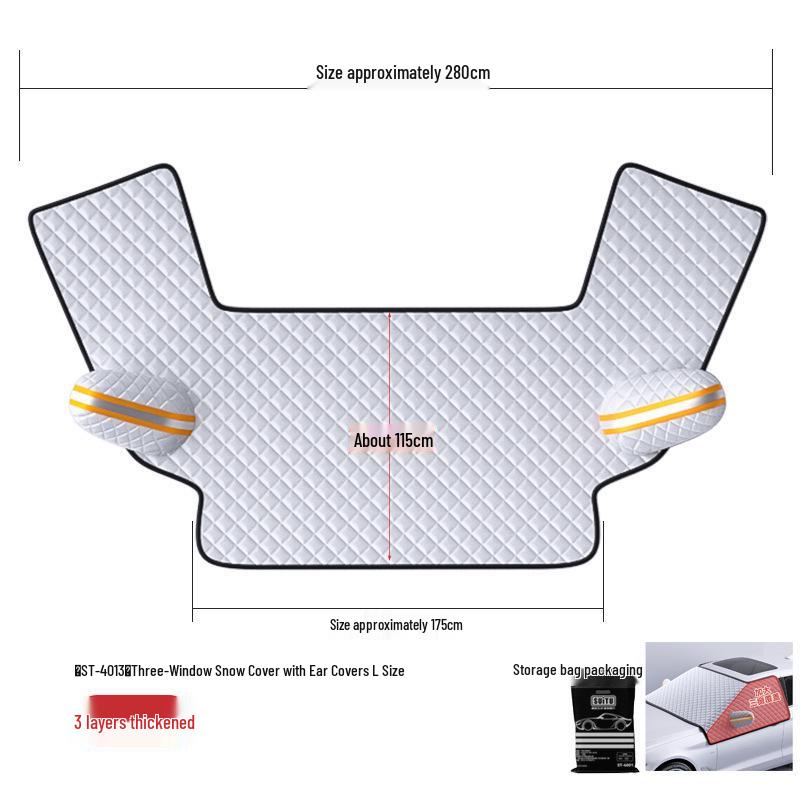 Thickened Winter Windshield Snow Cover - Anti-Freeze, Anti-Frost, Anti-Snow Protection