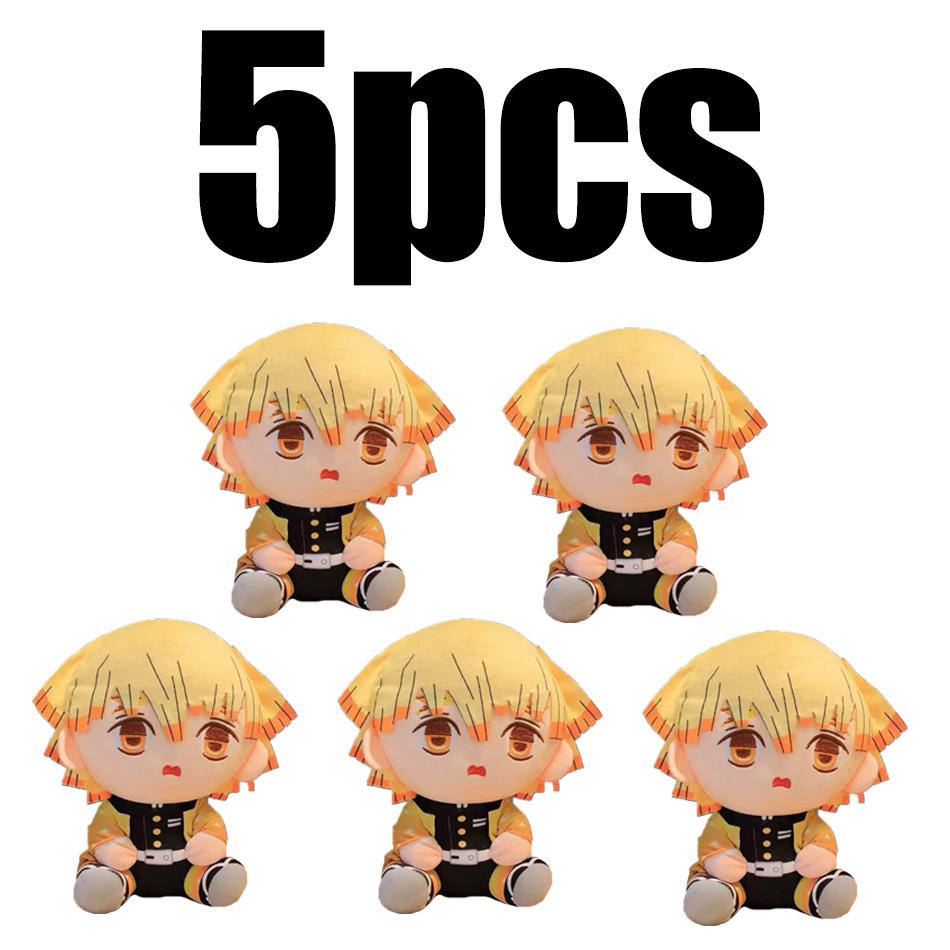 20CM Q verze Demon Slayer Plyšák Kawaii Roztomilý Cool Anime Hračka Panenka Loutka Plyšový Polštář Dekorace Místnosti Dětský Fanoušek Narozeninové Dárky