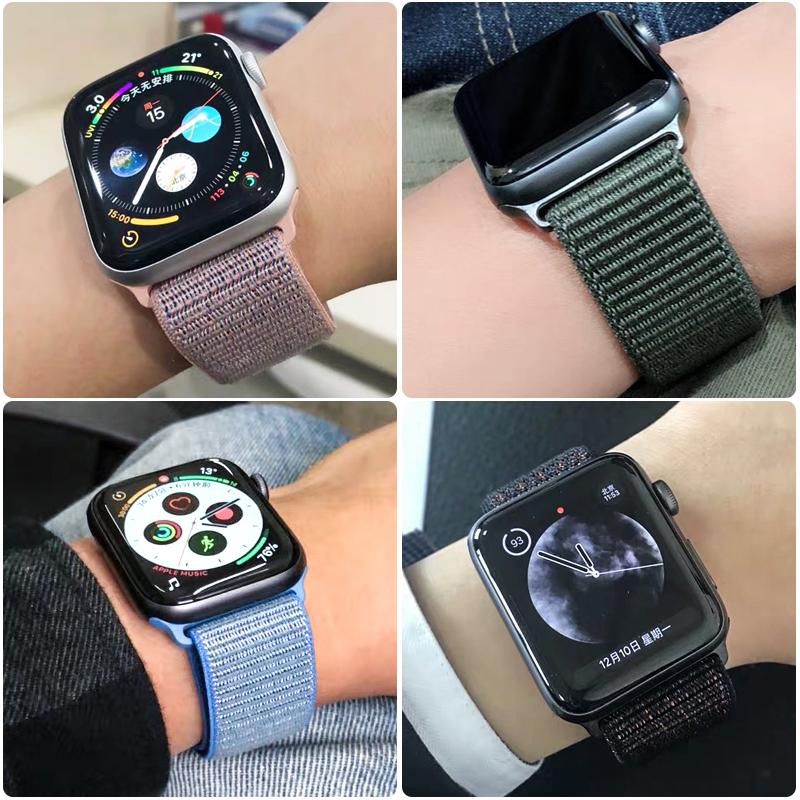 Nylon Strap For Apple Watch Band 44mm 40mm 45mm 41mm 38mm 42mm 46mm Bracelet Correa iwatch Serie 10 9 8 7 6 5 4 3 ultra 2 49mm 3